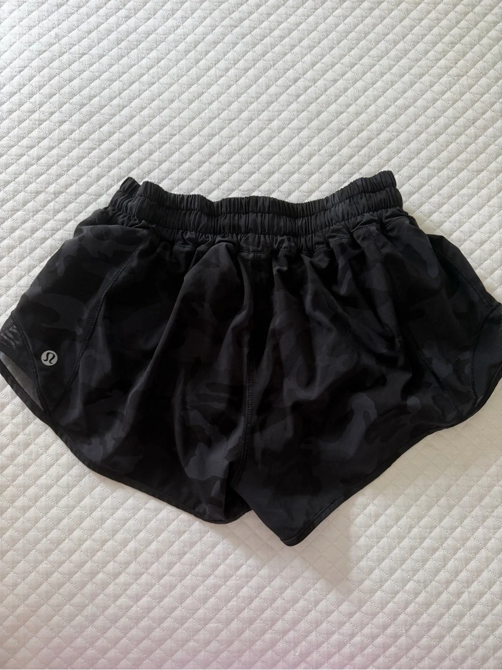 lululemon athletica Black Camo Athletic Shorts